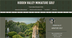 Desktop Screenshot of hiddenvalleyminiaturegolf.com