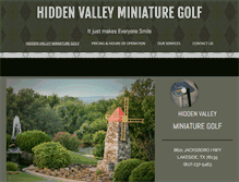 Tablet Screenshot of hiddenvalleyminiaturegolf.com